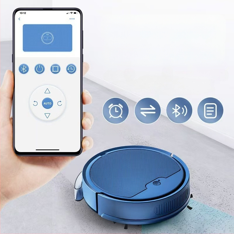 Visas vienos valymo roboto: siurbimas, plovimas ir šluostymas; modelis 888, atsitiktinė navigacija, 3.7V USB 9W, siurbimo galia <1000 Pa, plotas 70–90 m², veikimo laikas 0–60 min