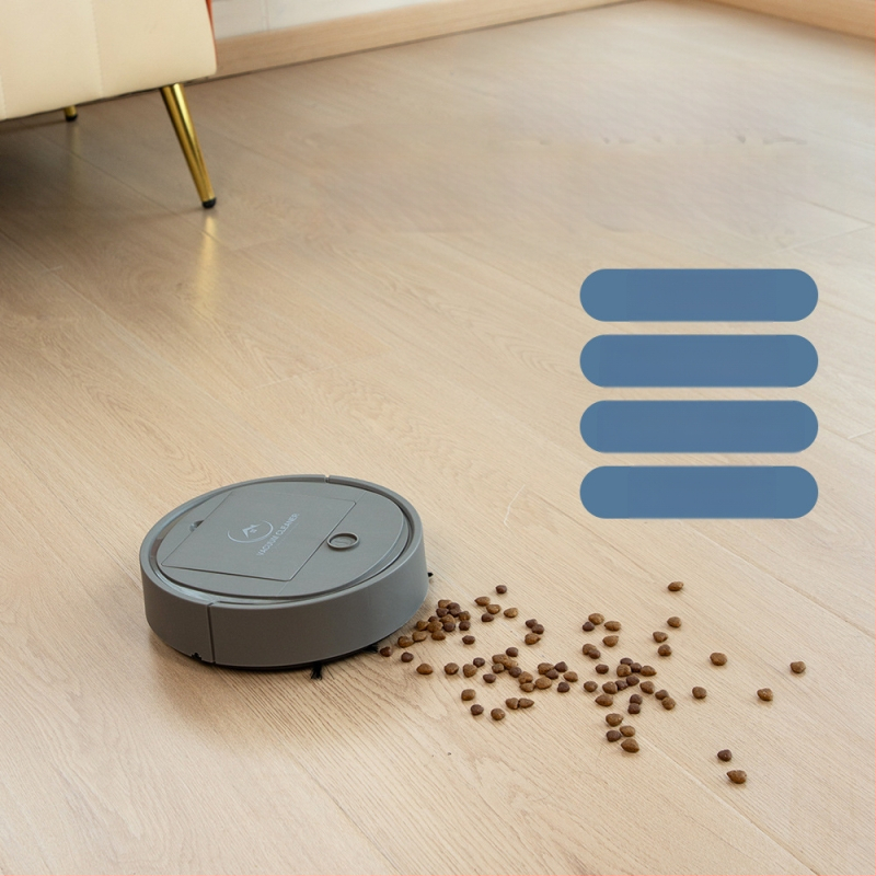 Robotu putekļusūcējs visam vienam: slaucīšana, izsūknēšana un mitrā tīrīšana; sūkšanas jauda >3000 Pa; nejauša navigācija; akumulatora darbības laiks 61–120 min; pārklājums līdz 70 m²
