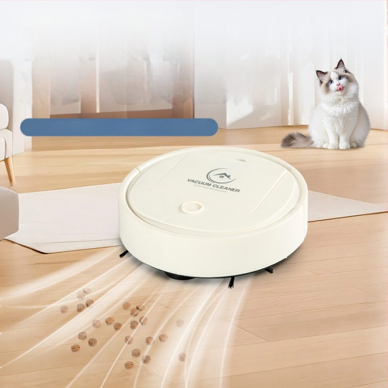 Robotinis dulkių siurbėjas – viskas viename: šluojimas, siurbimas ir plovimas; siurbimo galia >3000 Pa; atsitiktinė navigacija; baterijos veikimo laikas 61–120 min; dengiamas plotas iki 70 m²