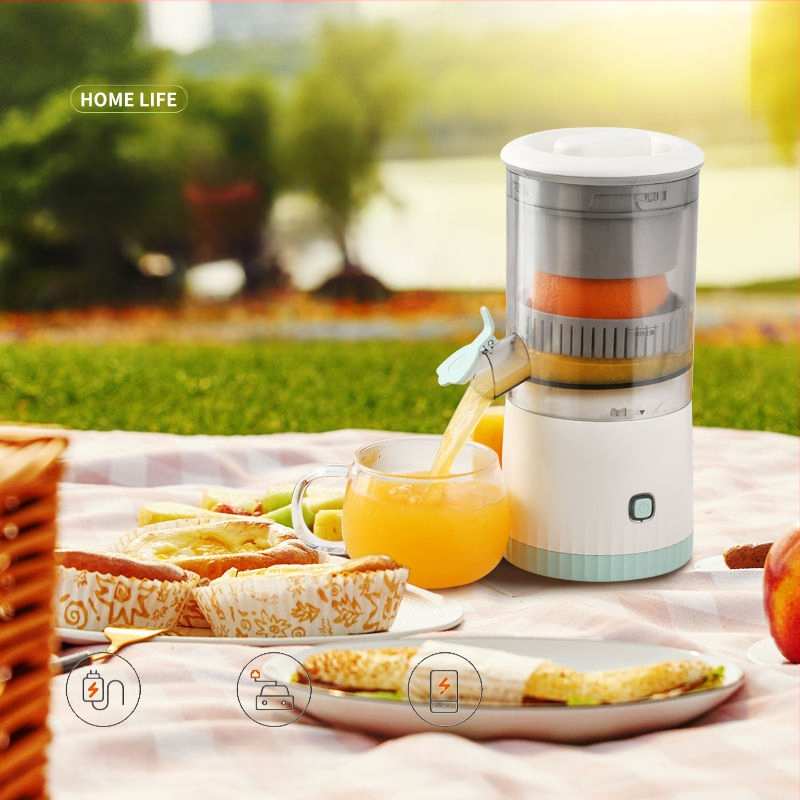 Nešiojama sulčiaspaudė su 18000 rpm, 150 W, nerūdijančio plieno vidinė talpa, nuimamas akumuliatorius, talpa iki 400 ml