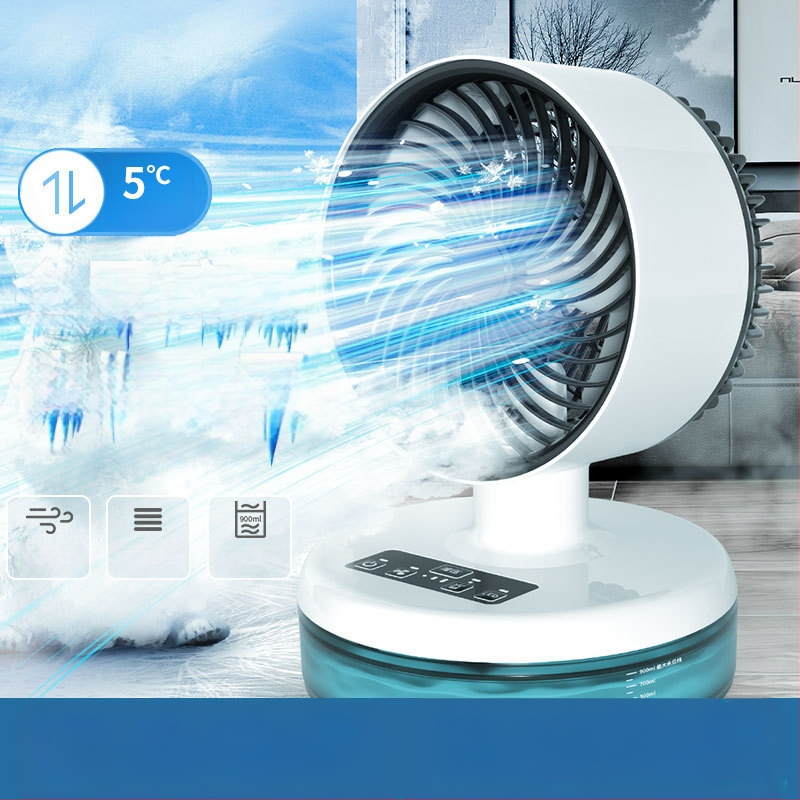 USB stalinis sulankstomas oro cirkuliacijos ventiliatorius, tylus turbinos dizainas, 3 greičiai, 21×21×32 cm