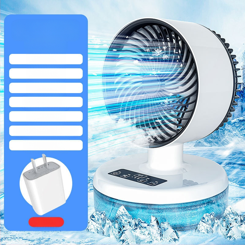 USB stalinis sulankstomas oro cirkuliacijos ventiliatorius, tylus turbinos dizainas, 3 greičiai, 21×21×32 cm