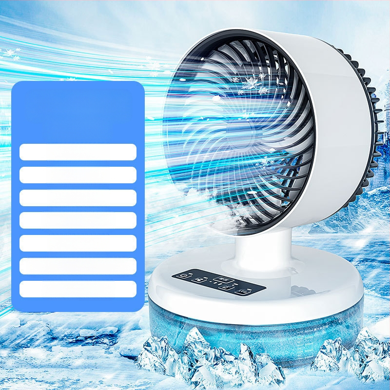 USB stalinis sulankstomas oro cirkuliacijos ventiliatorius, tylus turbinos dizainas, 3 greičiai, 21×21×32 cm