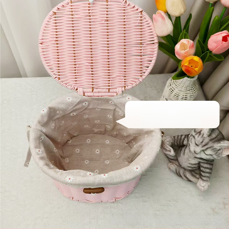 Метална подаръчна кутия с имитация на ратан, Нов китайски стил, Персонализируема