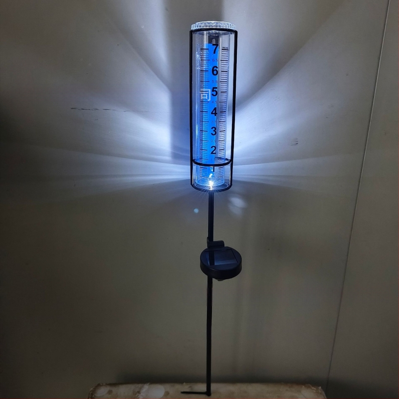 Plastikinis lietaus matuvas su matavimo taurele, 7 colių skalė, modelis B001, svoris 0,1 kg, lauko naudojimui