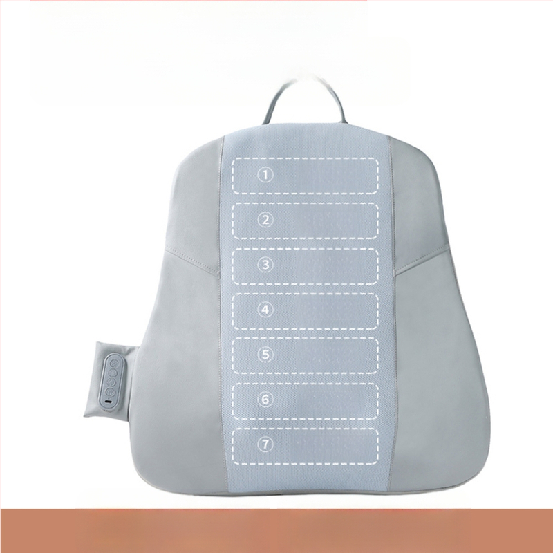 Juosmens ir nugaros masažo pagalvė su 2 masažo galvutėmis, minkymas, raudonosios šviesos šildymo kompresas, infraraudonųjų spindulių terapija, namų ir automobilio naudojimui