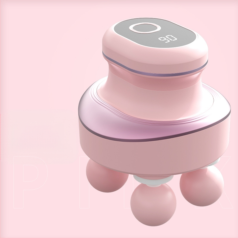 Elektrinis masažuoklis su keturiomis galvutėmis, brushless variklis, tylus darbas, 5+ režimai, įkraunama baterija 2000-4000 mAh, veikimo laikas 1-3 val