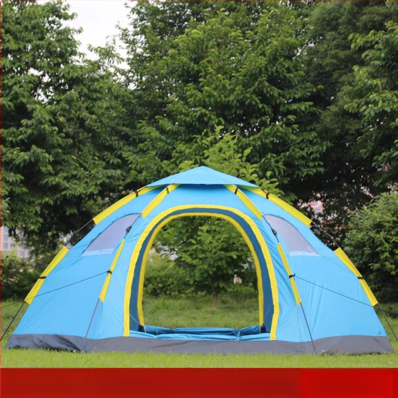 Šešiakampė palapinė 6-8 asmenims su dviejomis durimis, greitas įrengimas, atspari vandeniui 1500-2000 mm