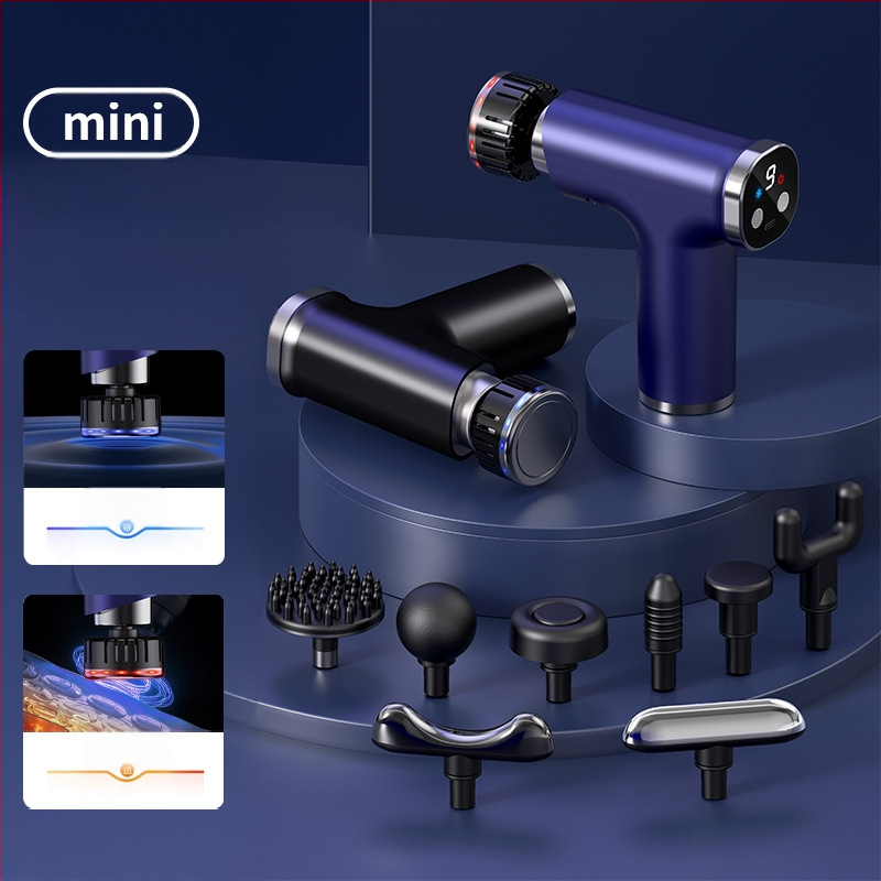 Fasijas masāžas pistole – USB uzlāde, taimeris, mehāniska vadība