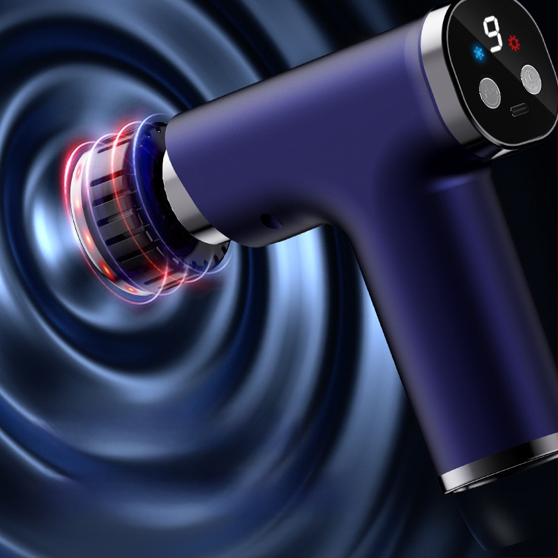 Fasijas masāžas pistole – USB uzlāde, taimeris, mehāniska vadība