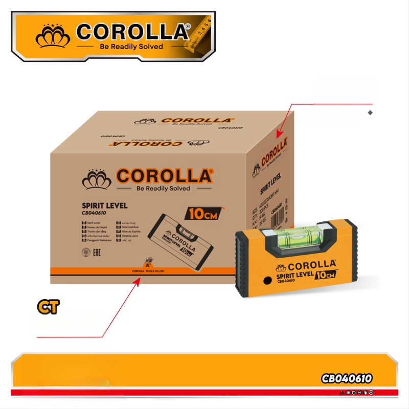 COROLLA мини нивелир с магнит — висока прецизност, няколко спецификации, за домашна декорация