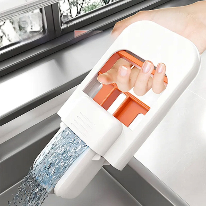 Kézi mini mop - nedvszívó szivacsos felmosó otthoni használatra, Crown márka, fém kivitel, alkalmas macskáknak, 2025-ös bevezetés