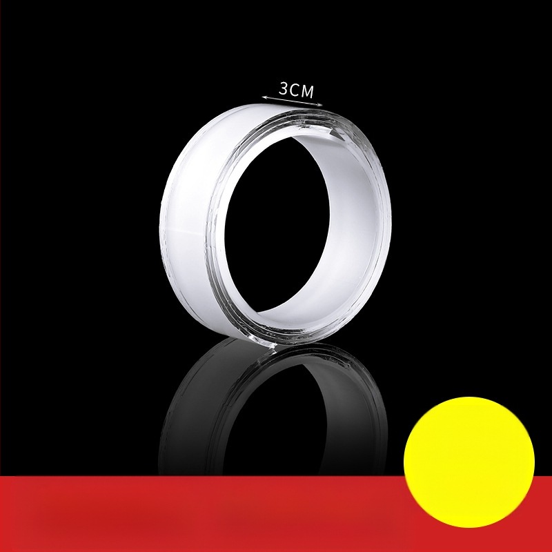 Bandă dublu adezivă Nano, cu aderență înaltă, pentru montaj pe perete, impermeabilă și transparentă, pentru utilizare în autovehicule