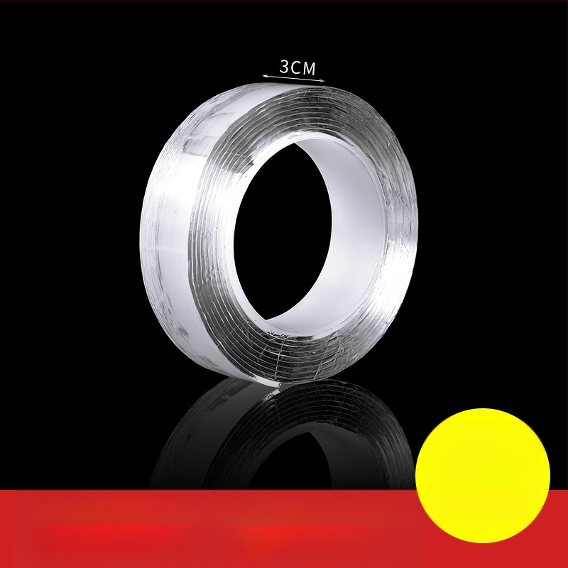 Bandă dublu adezivă Nano, cu aderență înaltă, pentru montaj pe perete, impermeabilă și transparentă, pentru utilizare în autovehicule