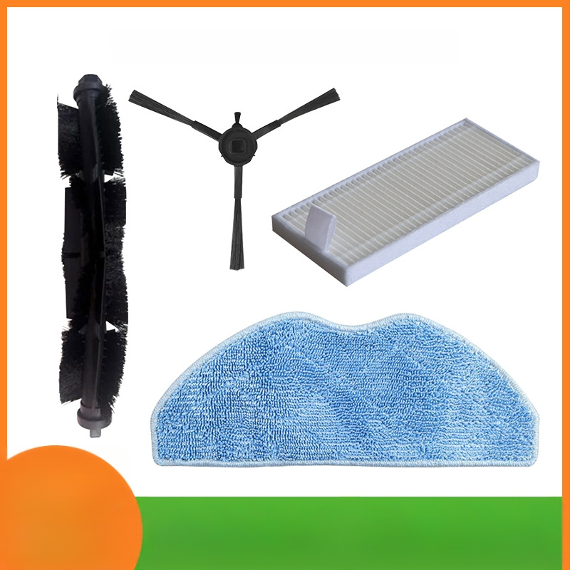 Аксесоари за робот-прахосмувач S8/S8 PLUS: главна четка, странична четка, HEPA филтър и моп приставки за домашна употреба (51–100 m²)