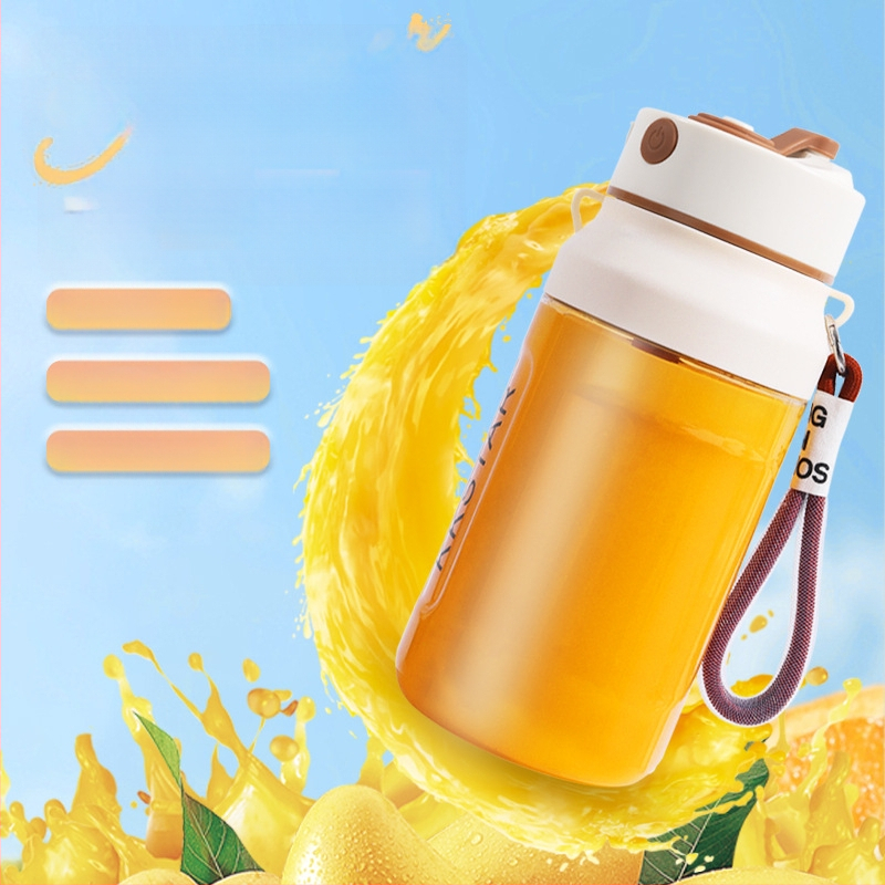 Nešiojama sulčių spaudimo aparatas vaisiams – 5+ peilių, įmontuota baterija, 150W, greitis 12001–15000 rpm, vidinė talpykla iš PC maisto klasės plastiko