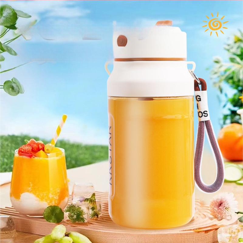 Nešiojama sulčių spaudimo aparatas vaisiams – 5+ peilių, įmontuota baterija, 150W, greitis 12001–15000 rpm, vidinė talpykla iš PC maisto klasės plastiko