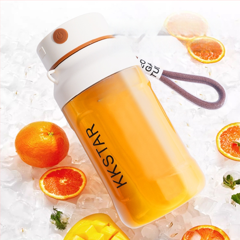Nešiojama sulčių spaudimo aparatas vaisiams – 5+ peilių, įmontuota baterija, 150W, greitis 12001–15000 rpm, vidinė talpykla iš PC maisto klasės plastiko
