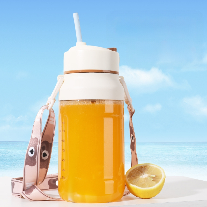 Nešiojama sulčių spaudimo aparatas vaisiams – 5+ peilių, įmontuota baterija, 150W, greitis 12001–15000 rpm, vidinė talpykla iš PC maisto klasės plastiko