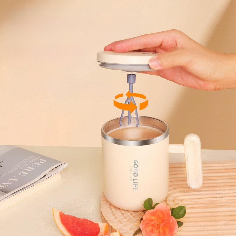 Функционална чаша за разбъркване, двуслойна конструкция, тегло 300 г, материал ПП, възможност за персонализация