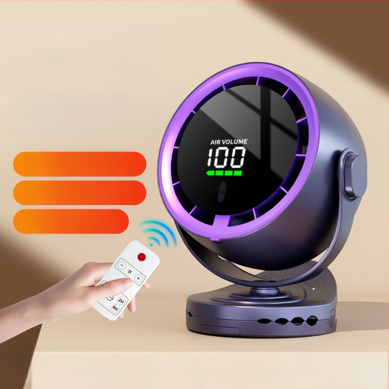 Клип-вентилатор за бюро с USB захранване, безчетков двигател, ABS корпус, вградена батерия 2000–4000mAh