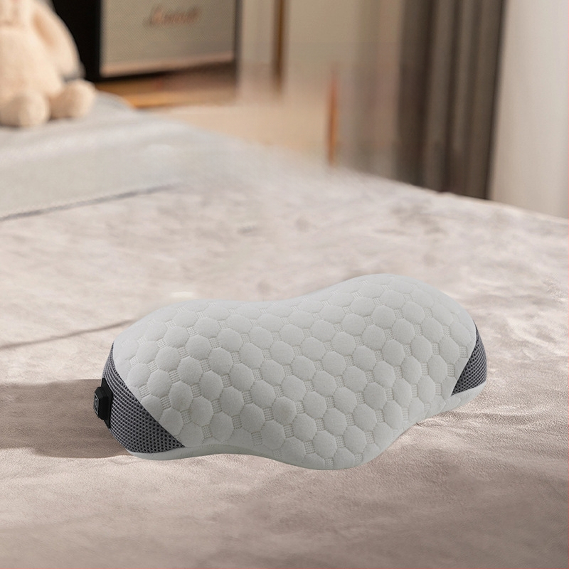 Masazo pagalvė su atminties putomis ir kvėpuojančiu medvilniniu užvalkalu, šildymas ir vibracija, kaklo ir juosmens masažas, 135° tempimas, 2 masažo galvutės