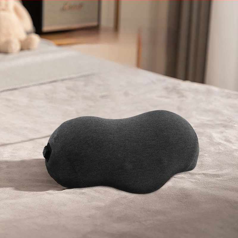 Masazo pagalvė su atminties putomis ir kvėpuojančiu medvilniniu užvalkalu, šildymas ir vibracija, kaklo ir juosmens masažas, 135° tempimas, 2 masažo galvutės