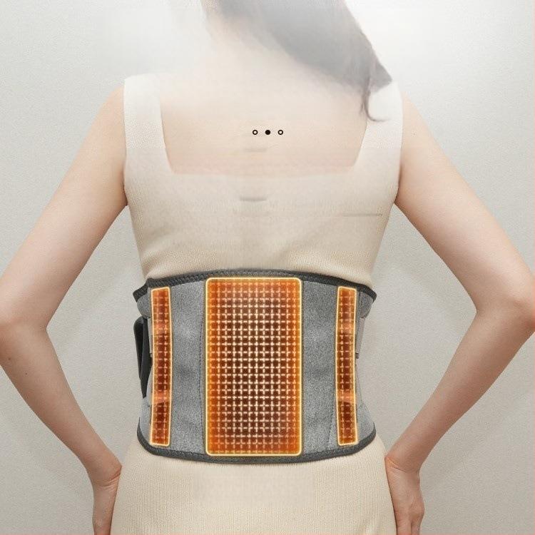 Įkraunama elektrinė šildymo masažo juosta liemeniui su vibracine karšto spaudimo funkcija, 45-65°C, 7.5W, 3.7V