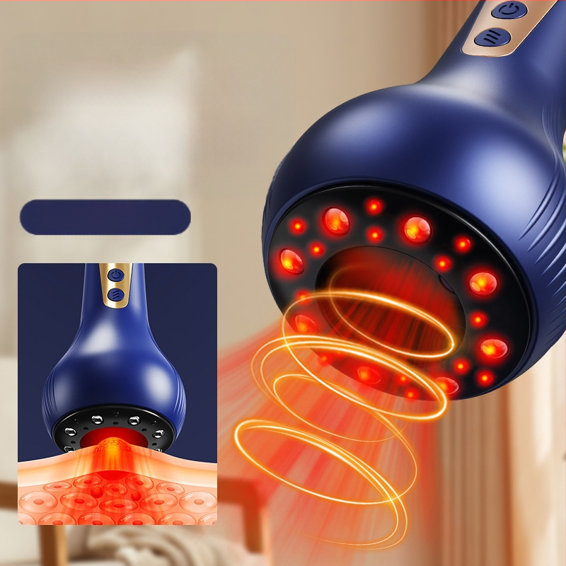 Vakuuminis kupavimo įrenginys su meridianų masažu, USB maitinimas, modelis A700, temperatūros reguliavimas 30–60°C, devyni greičiai, ABS korpusas