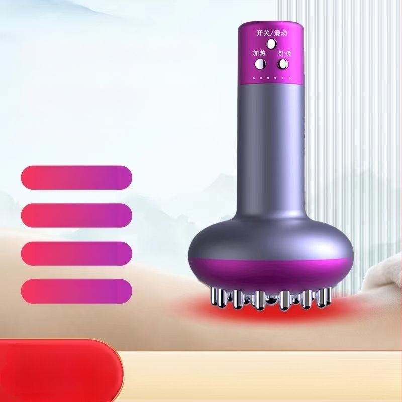 Fu Chun Elektrinė cupping įranga su 6 puodeliais, vibracija, belaidis įkrovimas, meridianų aktyvacija, pilvo ir viso kūno masažas