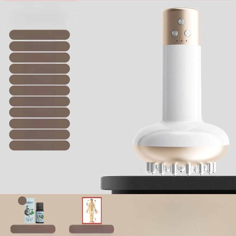 Fu Chun Elektrinė cupping įranga su 6 puodeliais, vibracija, belaidis įkrovimas, meridianų aktyvacija, pilvo ir viso kūno masažas