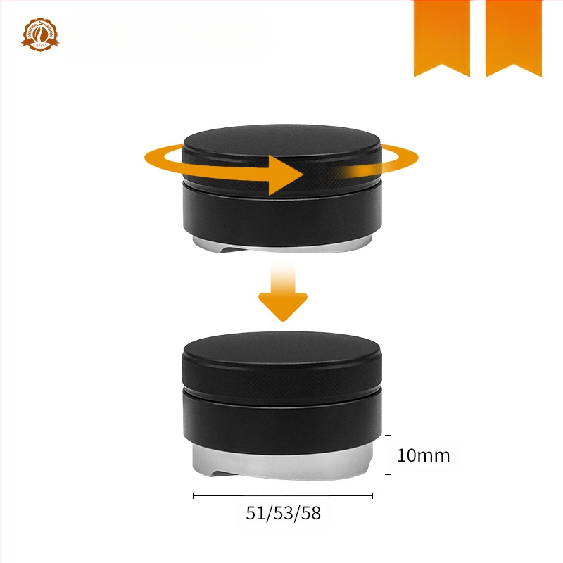 Nerūdijančio plieno kavos miltelių dozatorius, reguliuojamas aukštis, neslidus pagrindas, plokščias dugnas, lazeriu įgraviruotas logotipas (svoris: 182 g / 195 g / 218 g)