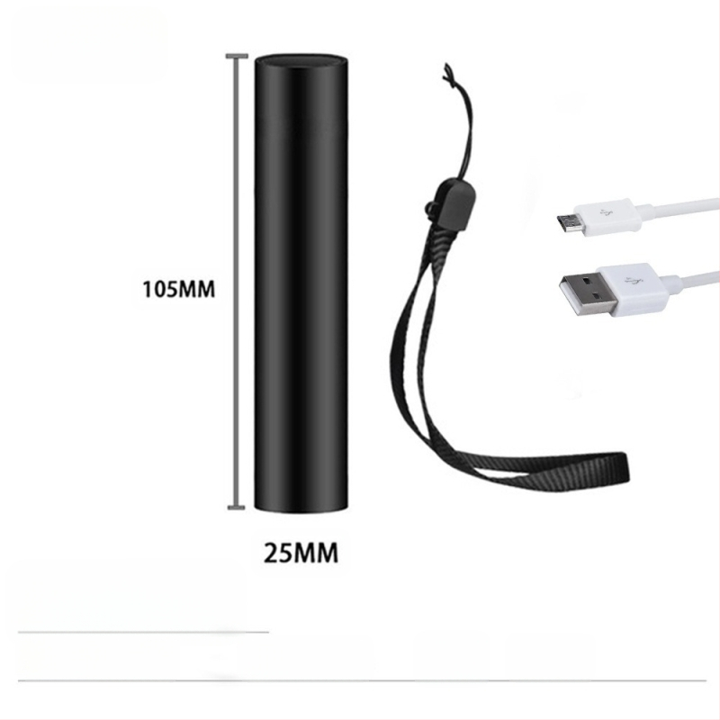 Wood's лампа UV фенерче за откриване на гъбички, алуминиев корпус, LED 5W, 450mAh, обхват 50–100 м, въртене 360°