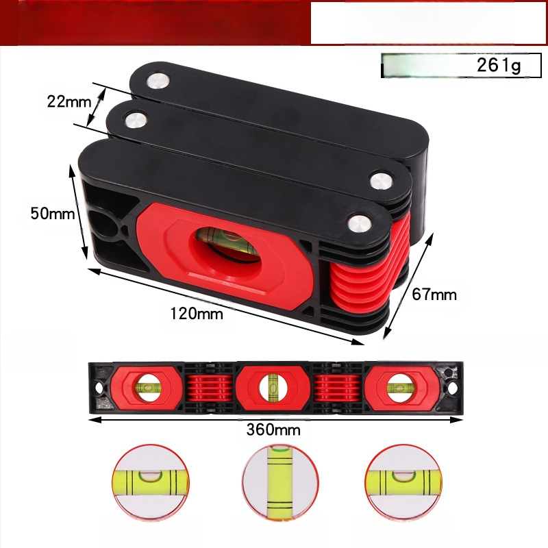 Портативен магнитен сгъваем нивелир за точно маркиране на стени