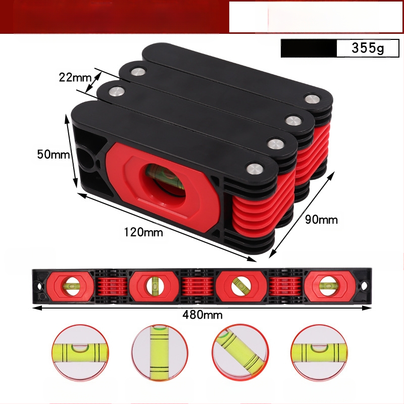 Портативен магнитен сгъваем нивелир за точно маркиране на стени
