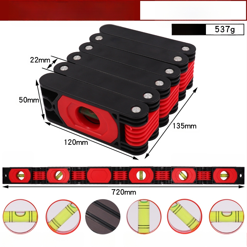 Портативен магнитен сгъваем нивелир за точно маркиране на стени