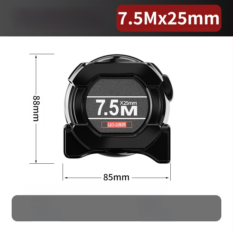 Acél mérőszalag automatikus zárással, kopásálló, leesés elleni, fluoreszkáló