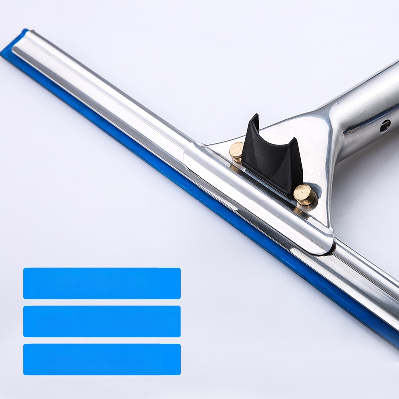 Stiklo valymo įrenginys langams su teleskopine aliuminio lydinio lazda – vienpusis šluostymas, komercinis naudojimas, rankinis