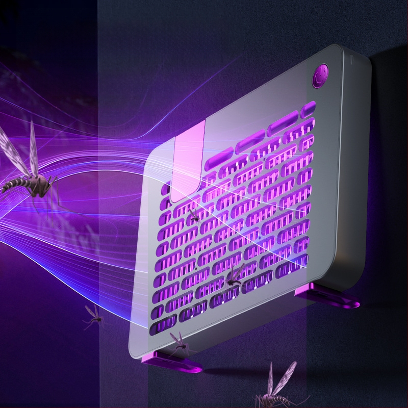 Λάμπα εξόντωσης κουνουπιών με ηλεκτροσόκ, USB επαναφορτιζόμενη, για οικιακή χρήση, κρεμαστή, LED, αλουμινένιο πλέγμα, κάλυψη 11–20㎡, ενσωματωμένη μπαταρία 1001–1600 mAh, πολλαπλά επίπεδα ρύθμισης