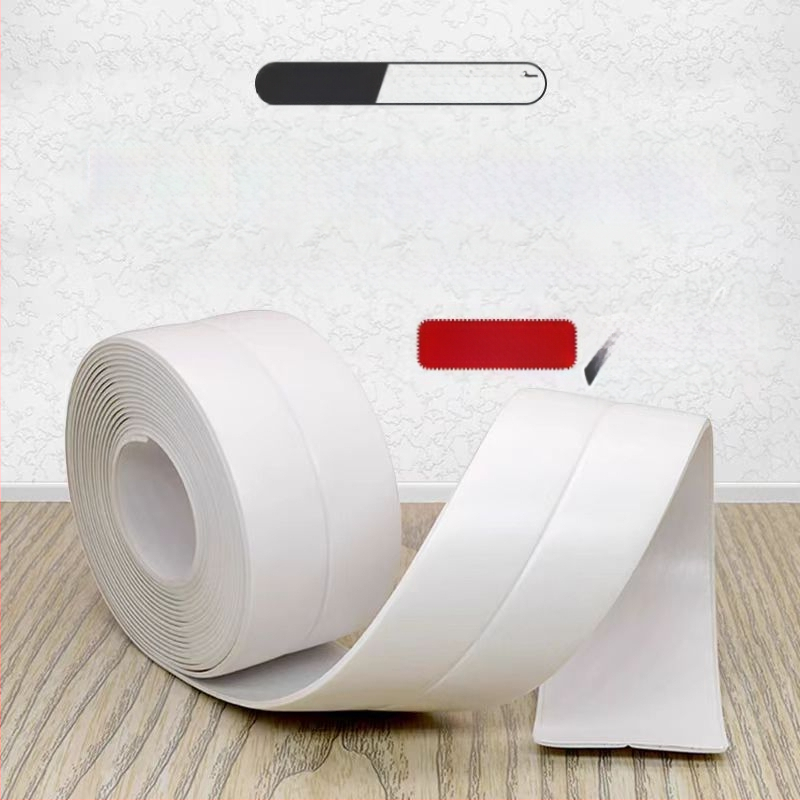 Pašlīmējoša pretsēnīšanas mala lente izlietnei, virtuvei un vannas istabai – PVC, ūdensizturīga, ainavas raksts, vienkāršs stils