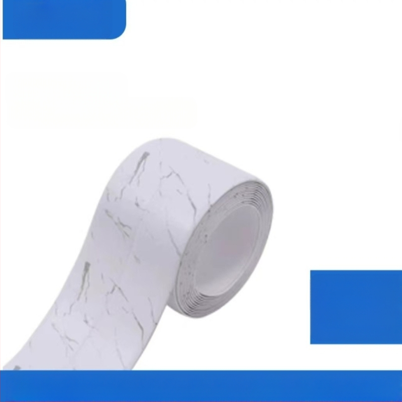Pašlīmējoša pretsēnīšanas mala lente izlietnei, virtuvei un vannas istabai – PVC, ūdensizturīga, ainavas raksts, vienkāršs stils