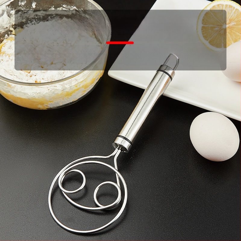 Rankinis tešlos maišytuvas iš 304 nerūdijančio plieno – rankiniam minkymui ir kepimui