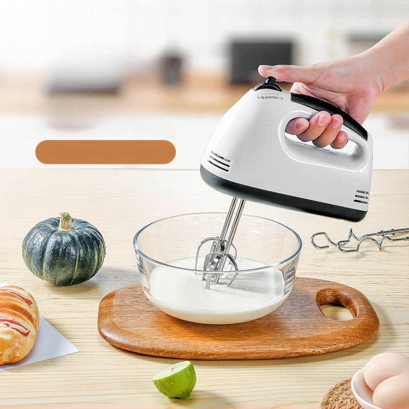 Elektrinis kiaušinių plakiklis, rankinis, 1001–1200 W, 7+ greičiai, maišymas, plakimas kiaušinių, tešlos minkymas, visiškai automatinis