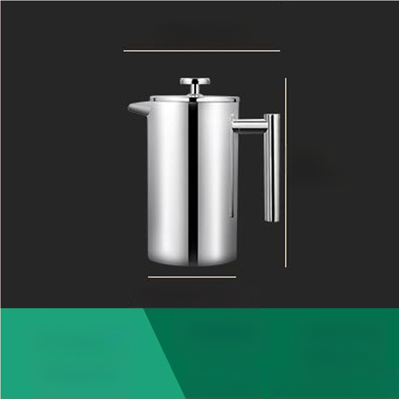 Френч прес за кафе и чай, двойно-слойна неръждаема стомана, ръчно приготвяне, филтър-прес, серия 513, пуснат през 2022 г.