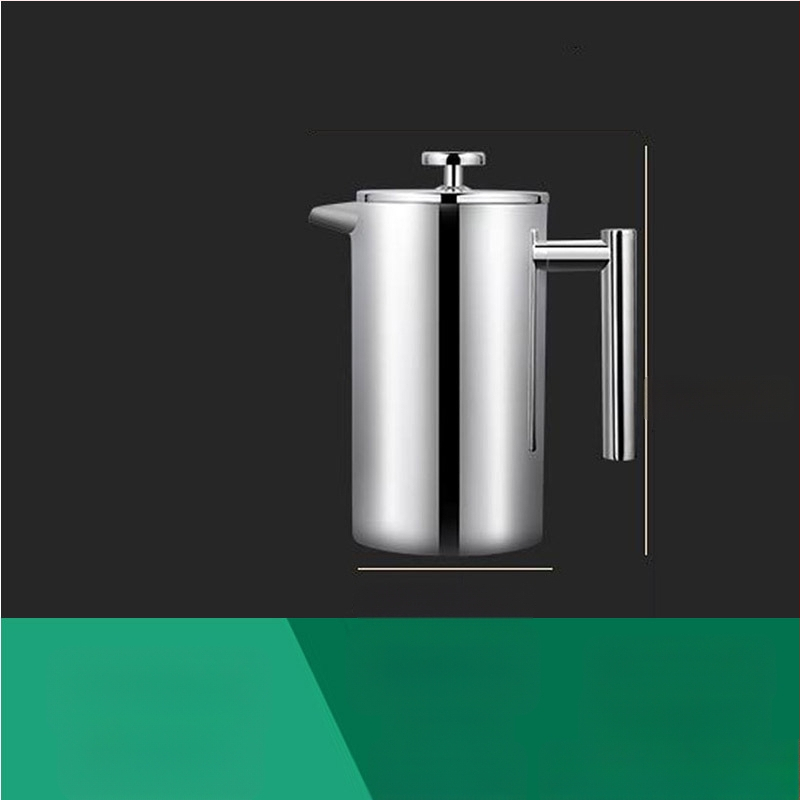 Френч прес за кафе и чай, двойно-слойна неръждаема стомана, ръчно приготвяне, филтър-прес, серия 513, пуснат през 2022 г.