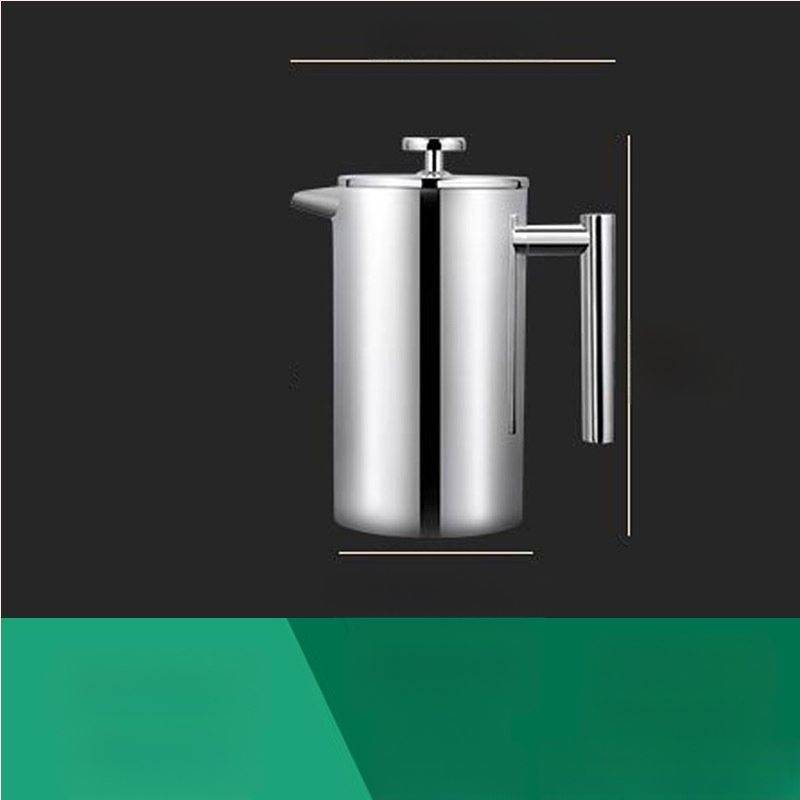 Френч прес за кафе и чай, двойно-слойна неръждаема стомана, ръчно приготвяне, филтър-прес, серия 513, пуснат през 2022 г.