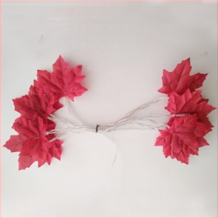 LED гирлянди във формата на кленов лист с USB кутия за батерии за външна употреба, 4.5V, IP44