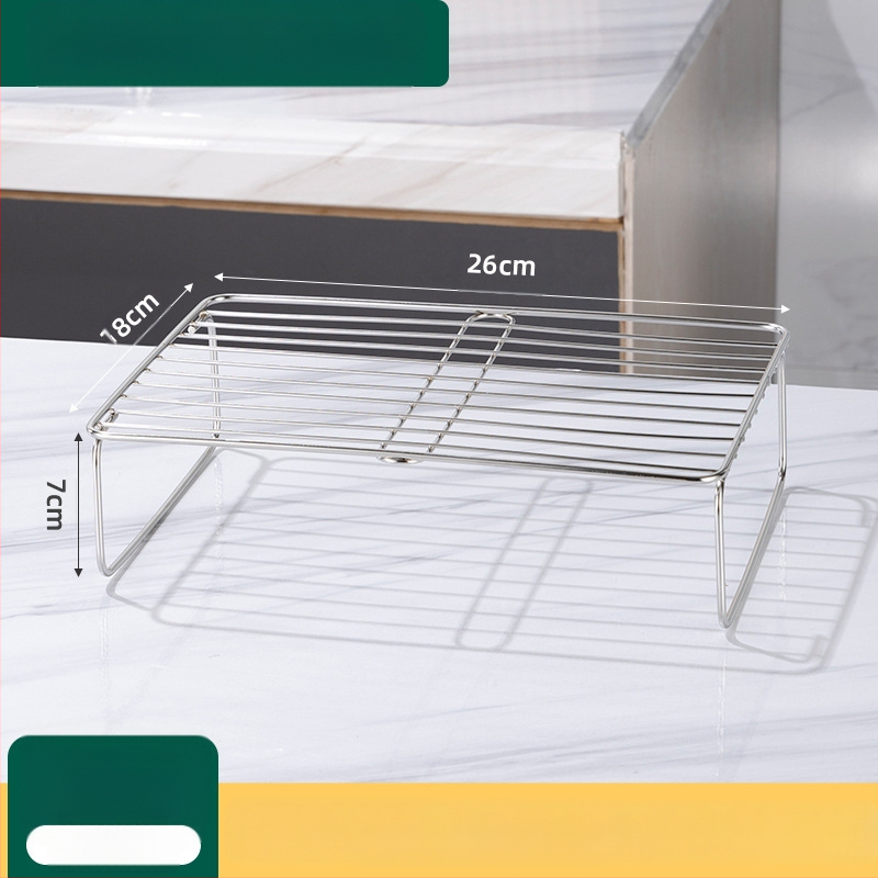 Вътрешен рафт за хладилник от неръждаема стомана – разделител за съхранение, Wan Jianing, стил светъл лукс