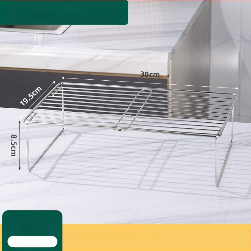 Вътрешен рафт за хладилник от неръждаема стомана – разделител за съхранение, Wan Jianing, стил светъл лукс