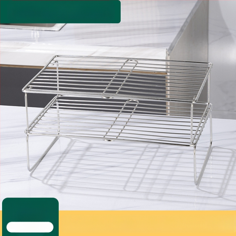 Вътрешен рафт за хладилник от неръждаема стомана – разделител за съхранение, Wan Jianing, стил светъл лукс